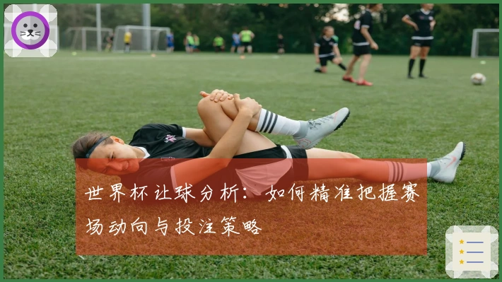 世界杯让球分析：如何精准把握赛场动向与投注策略