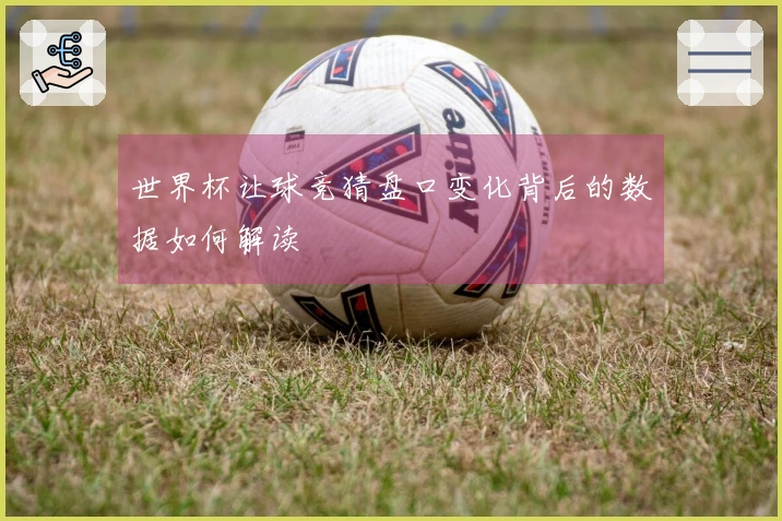 世界杯让球竞猜盘口变化背后的数据如何解读